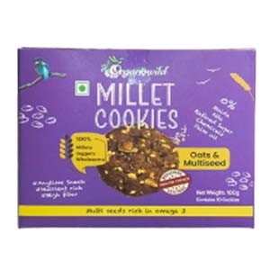 Organowild | Millet Cookies oils and multiseed, millets jaggery and wholesome