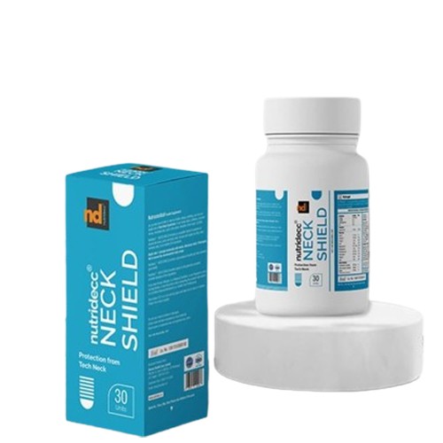 Nutridecc | Neck & Spine Shield: Joint Support with Glucosamine, Collagen, Vitamin D3, Turmeric, and Ginger