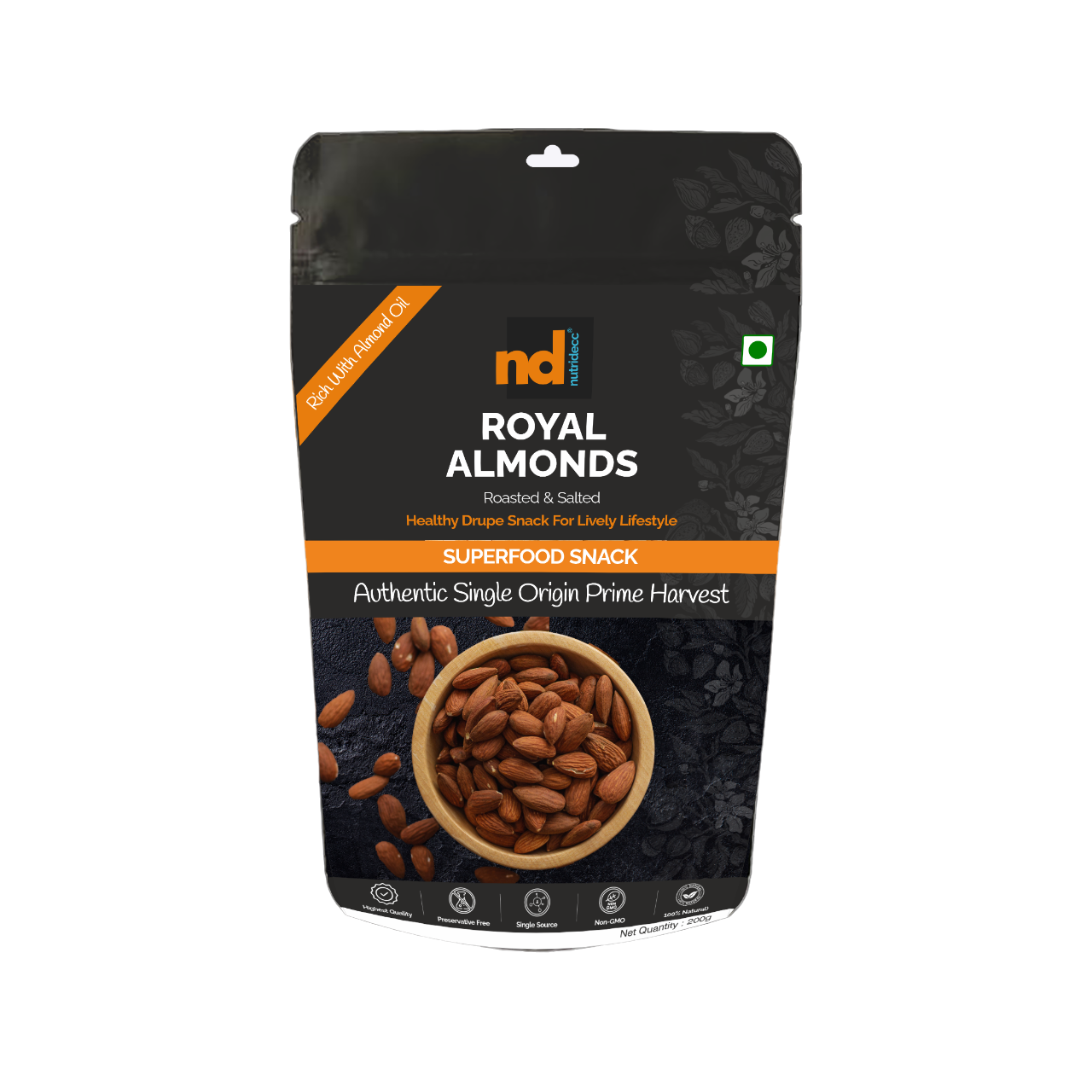 Nutridecc | Elevate Your Lifestyle with Royal Almonds – Indulgence, Elegance, and Nutritional Brilliance