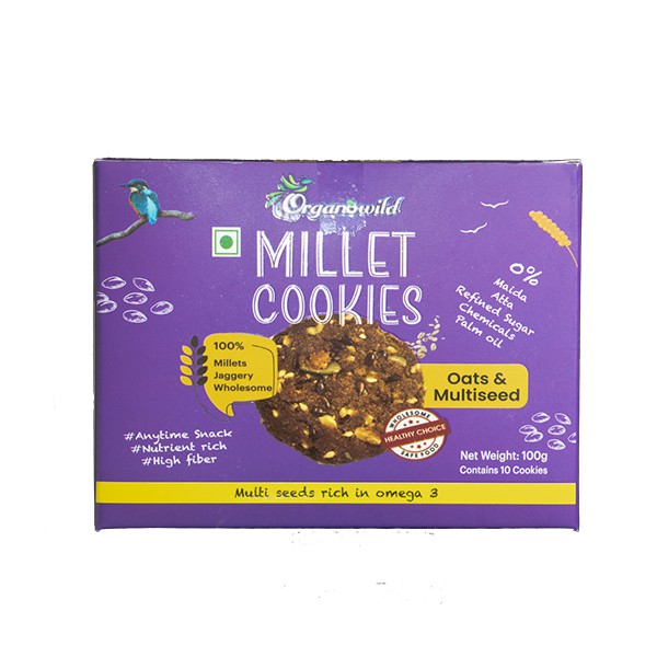 Deccan | Organowild Millet Cookies Oats and Multiseed